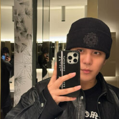 實拍 免運 Chrome Hearts 克羅心 經典十字花 刺繡 黑色毛帽 針織帽 軟頂版型 男女同款 情侶款 經典穿搭 潮流必備 冷帽 高街