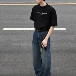 實拍免運 MM6 Maison Margiela 經典四角縫線 不規則貼布刺繡 短袖 短T T恤 立體層次 潮流穿搭 高街 美式時尚 街頭感 解構風