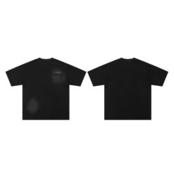 Alternative view of 實拍免運 MM6 Maison Margiela 經典數字LOGO 局部水洗 口袋破壞 寬鬆短袖 短T T恤 邊緣抽鬚 潮流穿搭 高街 美式時尚 街頭感 解構風
