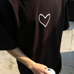 實拍免運 Balen ciaga 巴黎 世家 Hand-Drawn Heart 手繪愛心 破壞短T 草寫Logo 街頭高端玩家必備 時尚潮流 美式穿搭