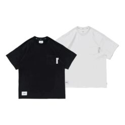 實拍免運 日潮 WTAPS 2026 LOGO TEE 口袋標籤 經典重磅 寬鬆純色 短袖T恤 短T 日系 City Boy 街頭 軍工裝 玩家必備 質感穿搭