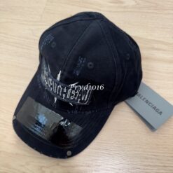 實拍 免運 Balenciaga 巴黎世家 METALHEAD 重度破壞 刺繡貼布 老帽 棒球帽 鴨舌帽 軟頂版型 龐克 高街 男女同款 情侶款 穿搭必備：圖片 7