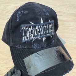實拍 免運 Balenciaga 巴黎世家 METALHEAD 重度破壞 刺繡貼布 老帽 棒球帽 鴨舌帽 軟頂版型 龐克 高街 男女同款 情侶款 穿搭必備：圖片 8