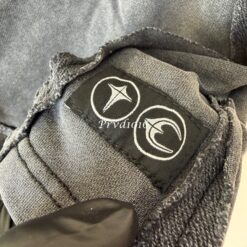 實拍免運 Thug Club 重工水洗仿舊短褲 經典星月刺繡Logo 破壞毛邊 寬鬆休閒短褲 五分褲 寬褲 潮流褲 韓國高街必備 男款:圖片 7