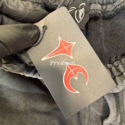 實拍免運 Thug Club 重工水洗仿舊短褲 經典星月刺繡Logo 破壞毛邊 寬鬆休閒短褲 五分褲 寬褲 潮流褲 韓國高街必備 男款:圖片 9