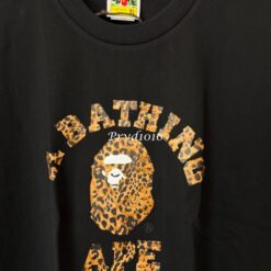 實拍免運 A BATHING APE Bape 狂野豹紋 猿人頭 印花短袖 短T T恤 街頭滑板 日系高街 裏原宿 猿人迷必備:圖片 19
