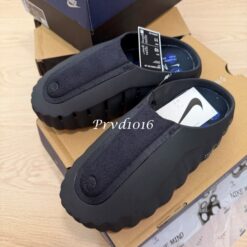 實拍 免運 Nike  聯名 Fragment Design 藤原浩 閃電 Mind 001 舒適科技 包頭拖鞋 懶人鞋 鞋子 漸變黑男女同款 美式街頭 出國旅行：圖片 7