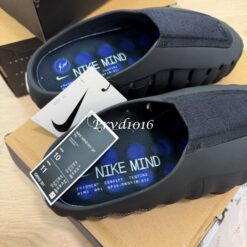 實拍 免運 Nike  聯名 Fragment Design 藤原浩 閃電 Mind 001 舒適科技 包頭拖鞋 懶人鞋 鞋子 漸變黑男女同款 美式街頭 出國旅行：圖片 13