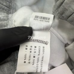 實拍免運 Chrome Hearts 克羅心 經典十字架 皮貼 灰色 短褲 棉質短褲 運動短褲 頂級工藝 潮流穿搭 高街 奢華 美式街頭 潮流風格：圖片 13
