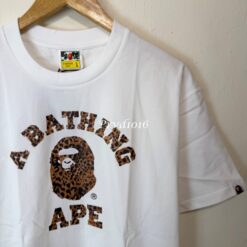 實拍免運 A BATHING APE Bape 狂野豹紋 猿人頭 印花短袖 短T T恤 街頭滑板 日系高街 裏原宿 猿人迷必備:圖片 8