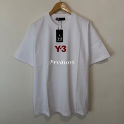 實拍 免運 Y-3 Yohji Yamamoto logo 山本耀司 經典紅字 聯名短T 寬鬆 短袖T恤 高端街頭 潮流必備 黑白雙色：圖片 12