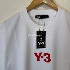 實拍 免運 Y-3 Yohji Yamamoto logo 山本耀司 經典紅字 聯名短T 寬鬆 短袖T恤 高端街頭 潮流必備 黑白雙色：圖片 13