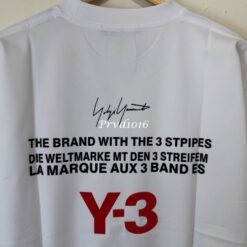 實拍 免運 Y-3 Yohji Yamamoto logo 山本耀司 經典紅字 聯名短T 寬鬆 短袖T恤 高端街頭 潮流必備 黑白雙色：圖片 18