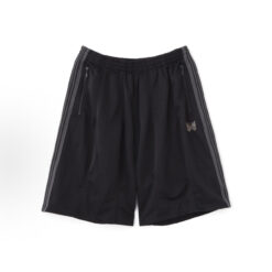 實拍免運 Needles 2026 HD Track Shorts 經典蝴蝶刺繡 超寬鬆 繭型剪裁 復古過膝氣球短褲 五分褲 寬褲 運動褲 潮流褲 褲子 City Boy 日潮必備 美式街頭：圖片 6