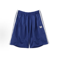 實拍免運 Needles 2026 HD Track Shorts 經典蝴蝶刺繡 超寬鬆 繭型剪裁 復古過膝氣球短褲 五分褲 寬褲 運動褲 潮流褲 褲子 City Boy 日潮必備 美式街頭：圖片 8