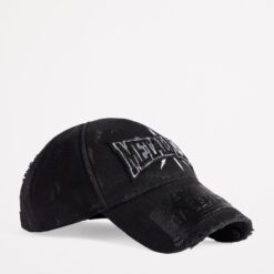 實拍 免運 Balenciaga 巴黎世家 METALHEAD 重度破壞 刺繡貼布 老帽 棒球帽 鴨舌帽 軟頂版型 龐克 高街 男女同款 情侶款 穿搭必備：圖片 4