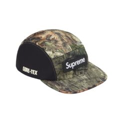 實拍 免運 Supreme GORE-TEX Camp Cap 五分割帽 迷彩拼接 黑色 軟頂版型 男女同款 情侶款 經典穿搭 潮流必備