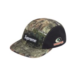 Alternative view of 實拍 免運 Supreme GORE-TEX Camp Cap 五分割帽 迷彩拼接 黑色 軟頂版型 男女同款 情侶款 經典穿搭 潮流必備
