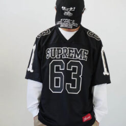 實拍免運 Supreme 骨頭 網眼 短袖 足球衣 復古 街頭 Blockcore 必備 短T T恤 上衣 運動 逛街 出國 美式穿搭 街頭潮流