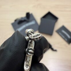 實拍免運 Chrome Hearts CH 克羅心 Baby Fat 經典 十字架 滿鑽 碎鑽 925純銀 垂墜耳環：圖片 7