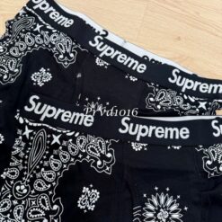 實拍免運 Supreme x Hanes Bandana Boxer Briefs 變形蟲 印花 平角內褲 經典聯名 男款 1組2條裝：圖片 4