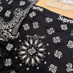 實拍免運 Supreme x Hanes Bandana Boxer Briefs 變形蟲 印花 平角內褲 經典聯名 男款 1組2條裝：圖片 10
