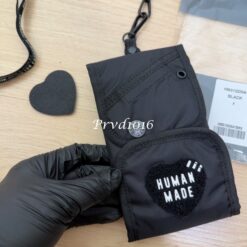 實拍免運 Human Made Heart Logo 隨身手機包/掛頸包 經典愛心 字母掛繩 兩用 機能款：圖片 8