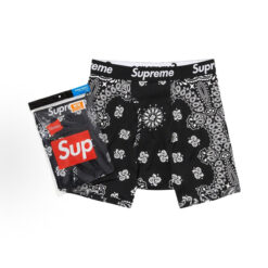 實拍免運 Supreme x Hanes Bandana Boxer Briefs 變形蟲 印花 平角內褲 經典聯名 男款 1組2條裝