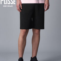 實拍免運 Homme Plisse Issey Miyake 三宅一生 經典立體壓褶短褲 男款 黑色 灰色 上課 運動 逛街 出國 旅行