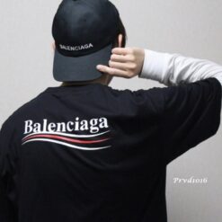 實拍-(現貨專區) Balen 巴黎 最屌的 經典款 可樂 字母 海浪 波浪 Logo 印花 短袖 短T T恤