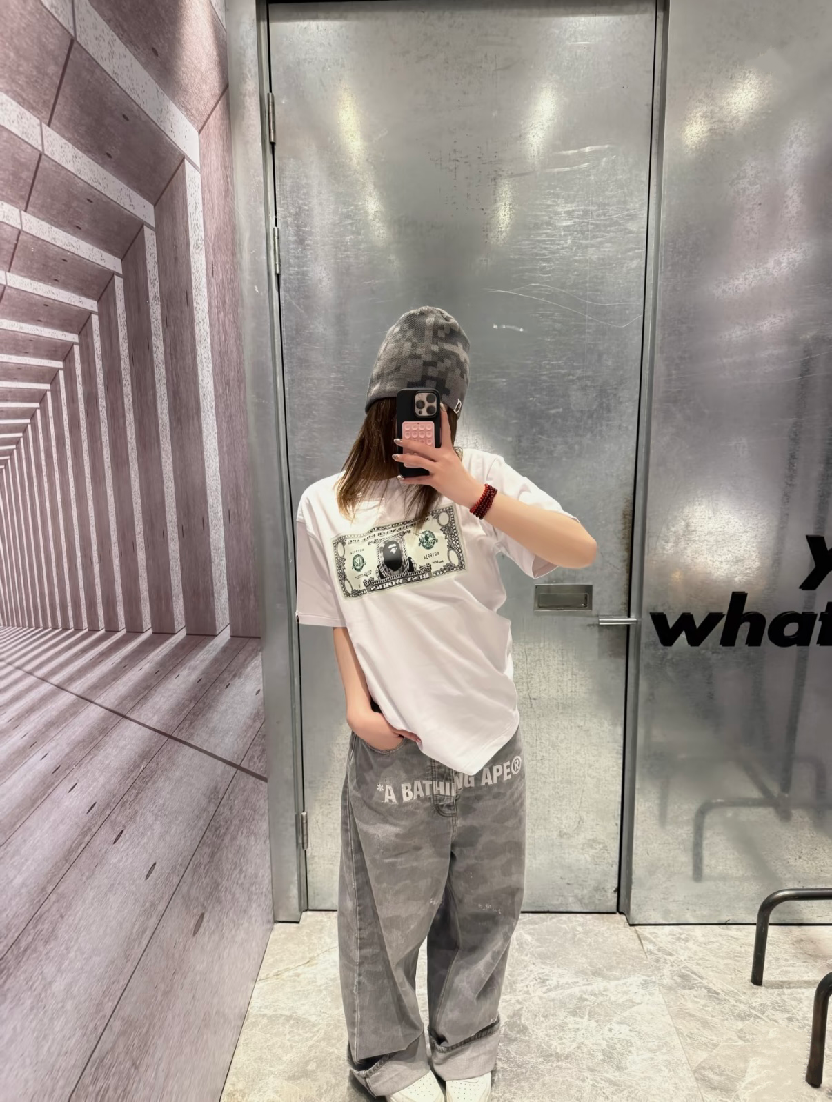 (現貨專區) A BATHING APE Bape 經典美金 猿人頭 短袖:圖片 2