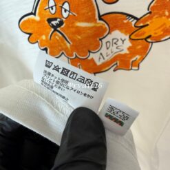 實拍免運 HUMAN MADE 復古竹節棉 厭世狗 橘色毛絨小狗 短袖 短T T恤 男女同款:圖片 19