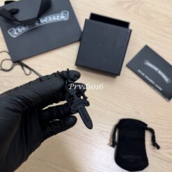 實拍免運 Chrome Hearts CH 克羅心 黑化 Dagger 寶劍 橡膠 矽膠 項鍊:圖片 16