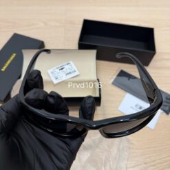 實拍免運 Balenciaga BB0157S 001 巴黎世家 經典 黑框 亮黑 貓眼 墨鏡 太陽眼鏡：圖片 20