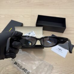 實拍免運 Balenciaga BB0157S 001 巴黎世家 經典 黑框 亮黑 貓眼 墨鏡 太陽眼鏡：圖片 12