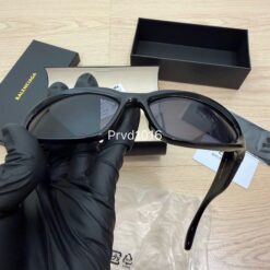 實拍免運 Balenciaga BB0157S 001 巴黎世家 經典 黑框 亮黑 貓眼 墨鏡 太陽眼鏡：圖片 15