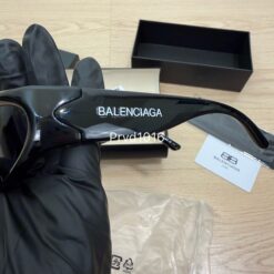 實拍免運 Balenciaga BB0157S 001 巴黎世家 經典 黑框 亮黑 貓眼 墨鏡 太陽眼鏡：圖片 17