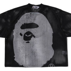 實拍免運 A Bathing Ape BAPE 經典大猿人 Mesh Tee 網眼透氣短袖 洞洞衣 潮流 男女同款 疊穿 街頭 寬鬆 穿搭：圖片 5
