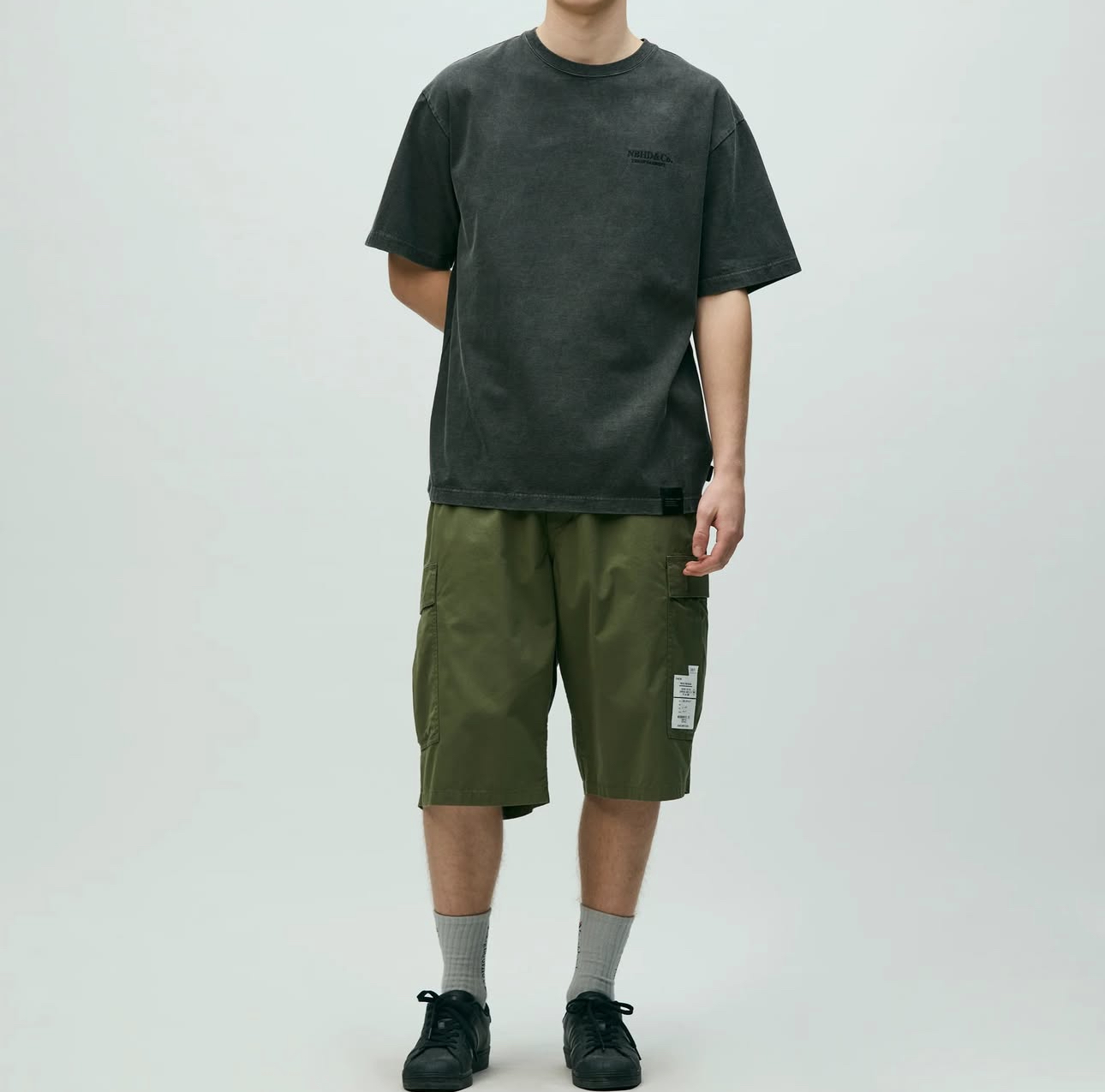 實拍免運 NEIGHBORHOOD NBHD 26SS 工裝短褲 大口袋 防風 鬆緊腰 休閒 男女同款 潮流 街頭 穿搭 瀧澤伸介:圖片 2
