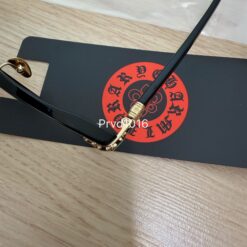 實拍免運 Chrome Hearts 克羅心 DARLIN BK 經典黑框 鏡框 明星同款 高級板材 純銀銀飾 男生 女生 潮流 穿搭:圖片 11