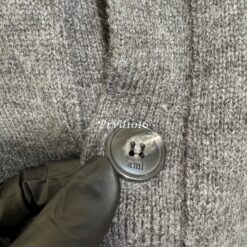 實拍免運 AMI Paris 經典大愛心 LOGO 羊毛針織外套 男女同款 圓領開衫 百搭情侶款 潮流穿搭 針織衫 質感配件:圖片 9