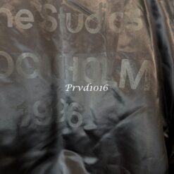 實拍免運 Acne Studios 經典標誌 緞面飛行夾克 飛行外套 男女同款 字母印花 夾克外套 潮流穿搭 質感配件:圖片 16