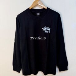 (現貨專區)實拍免運 Stussy TOKYO 東京限定 經典簽名 Logo 字母 長袖T恤 長T 潮流男女同款 黑色:圖片 3