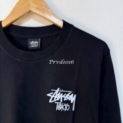 (現貨專區)實拍免運 Stussy TOKYO 東京限定 經典簽名 Logo 字母 長袖T恤 長T 潮流男女同款 黑色:圖片 4