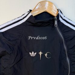 實拍免運 Adidas Originals x Thug Club TC 聯名款 側拉鍊 立領風衣外套 男款 黑色 灰色 潮流 街頭 穿搭 戶外：圖片 8