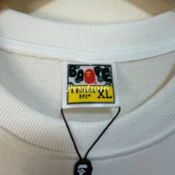 實拍免運 A BATHING APE BAPE 經典小猿人頭 刺繡標 重磅大學T 長袖T恤 美式街頭 潮流穿搭 男款：圖片 9