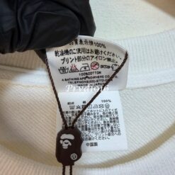 實拍免運 A BATHING APE BAPE 經典小猿人頭 刺繡標 重磅大學T 長袖T恤 美式街頭 潮流穿搭 男款：圖片 10