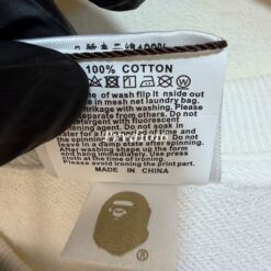 實拍免運 A BATHING APE BAPE 經典小猿人頭 刺繡標 重磅大學T 長袖T恤 美式街頭 潮流穿搭 男款：圖片 11
