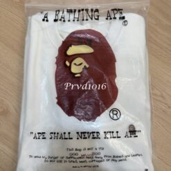 實拍免運 A BATHING APE BAPE 經典小猿人頭 刺繡標 重磅大學T 長袖T恤 美式街頭 潮流穿搭 男款：圖片 17