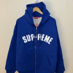 實拍免運 Supreme Arc Thermal Lined Zip Up Hooded Sweatshirt 弧形字母 反光 Logo 華夫格內裡 重磅連帽外套 頂級潮流 美式街頭 穿搭 男款：圖片 6